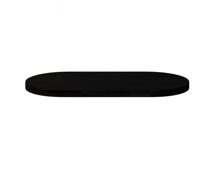 Sonata H Плот за маса, тъмнокафяв, 100x50x4 см, дъб масив, овална