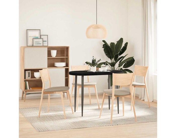 Sonata H Плот за маса, тъмнокафяв, 100x50x4 см, дъб масив, овална