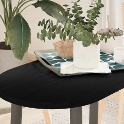 Sonata H Плот за маса, тъмнокафяв, 80x40x2 см, дъб масив, овална - Части за Маси