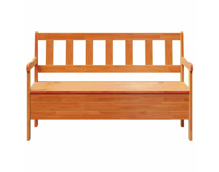 Sonata H Външна пейка Кафяво 119 x 76 x 44см Масивна борова дървесина