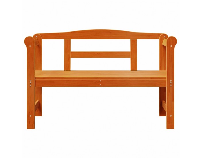 Sonata H Външна пейка Кафяво 119 x 76 x 44см Масивна борова дървесина