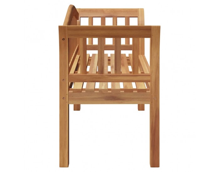 Sonata H Градинска пейка Кафяво 120 x 53.5 x 85 см Тиково дърво масив