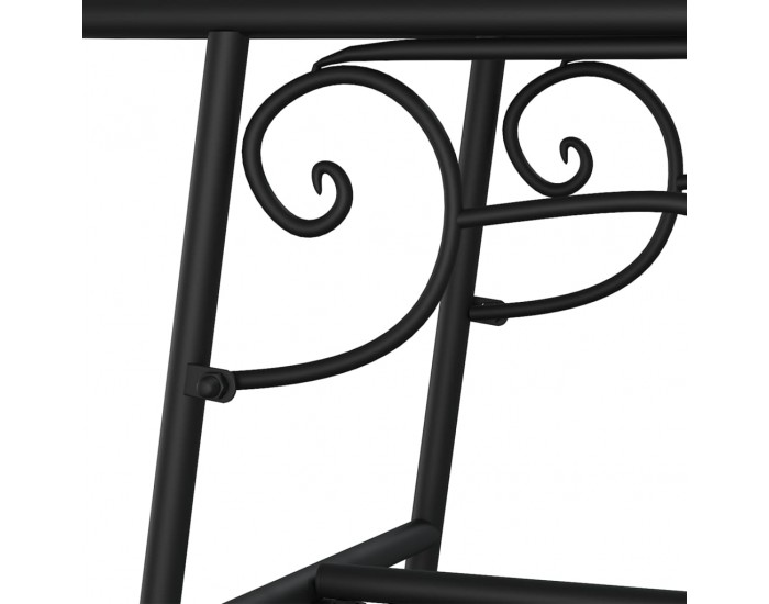 Sonata H Пейка за дърво, 110 см, черна, стомана