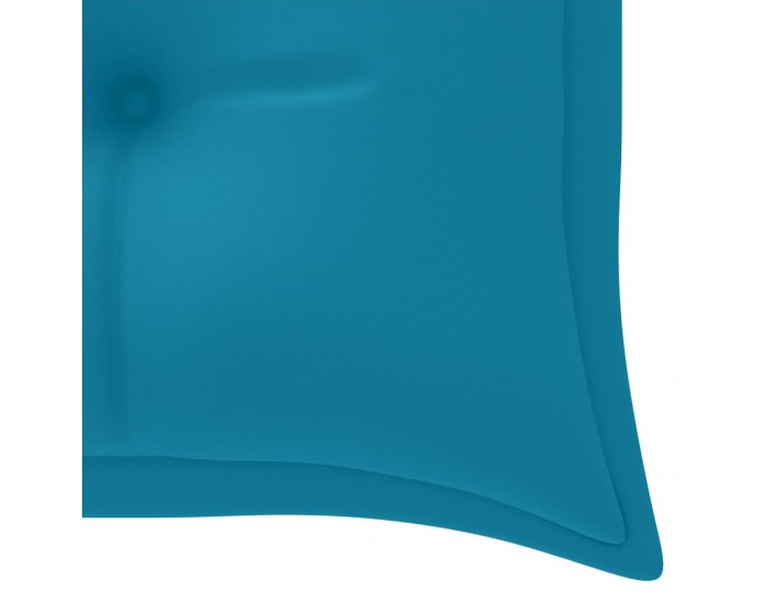 Sonata H Стифираща градинска пейка с възглавница, 159 см, тик масив