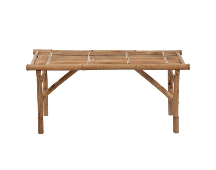 Sonata H Сгъваема градинска пейка с възглавница, 118 см, бамбук