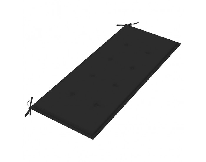 Sonata H Сгъваема градинска пейка с възглавница, 118 см, бамбук