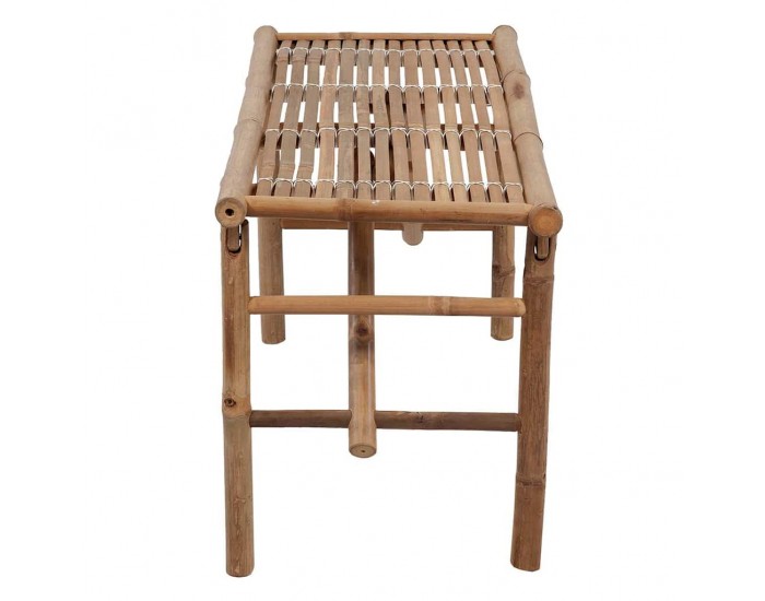 Sonata H Сгъваема градинска пейка с възглавница, 118 см, бамбук