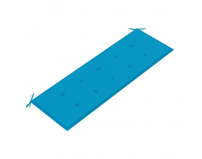 Sonata H Пейка Батавия с синя възглавница, 150 см, тик масив