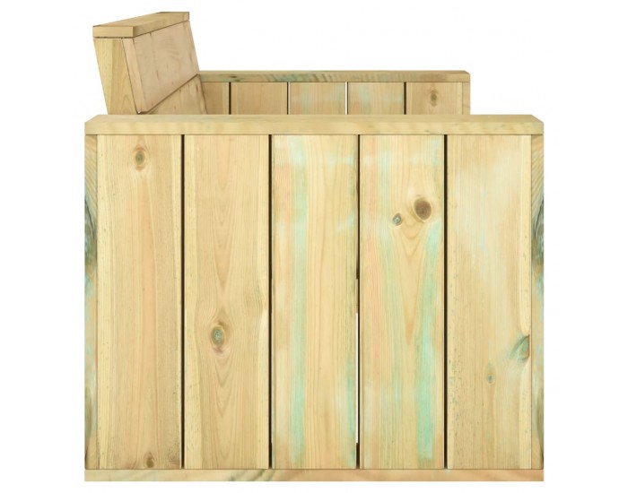 Sonata H Градинска пейка, 139 см, импрегнирана борова дървесина