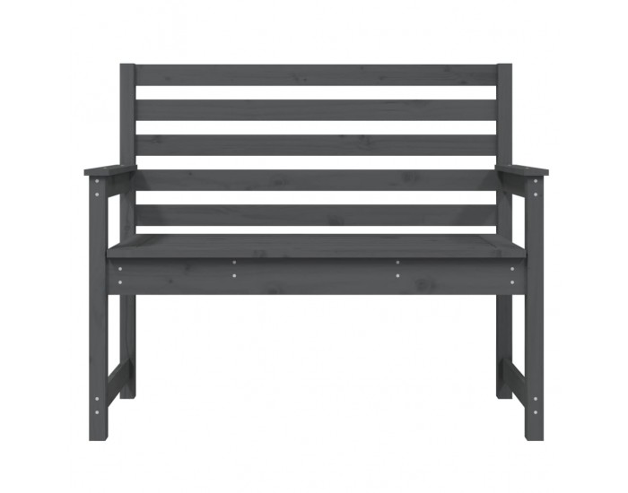 Sonata H Градинска пейка сива 109x48x91,5 см борово дърво масив