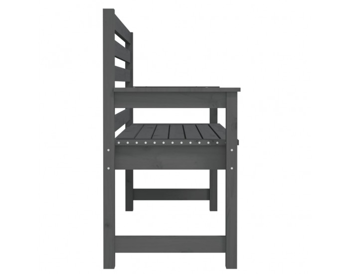 Sonata H Градинска пейка сива 109x48x91,5 см борово дърво масив