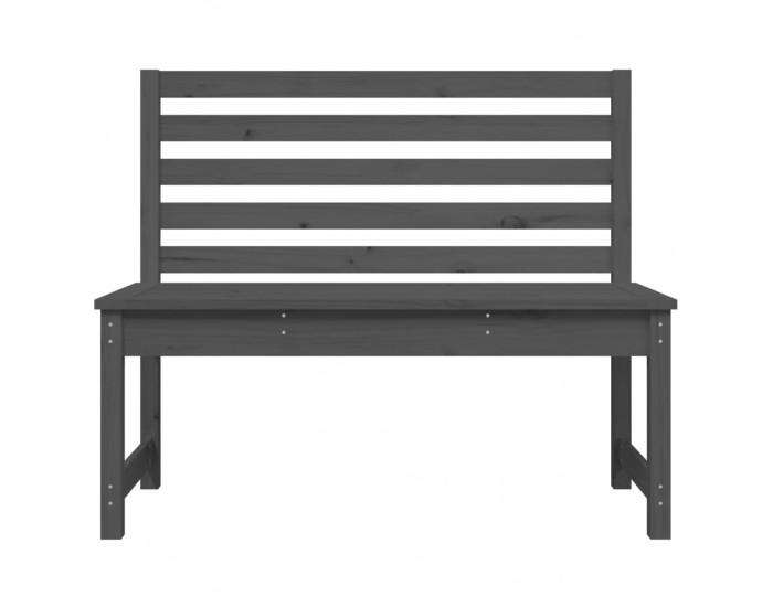 Sonata H Градинска пейка сива 109 см борово дърво масив