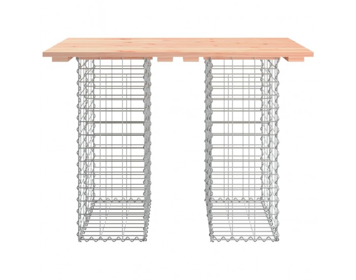 Sonata H Градинска пейка дизайн габион 100x70x72 см дугласко дърво масив