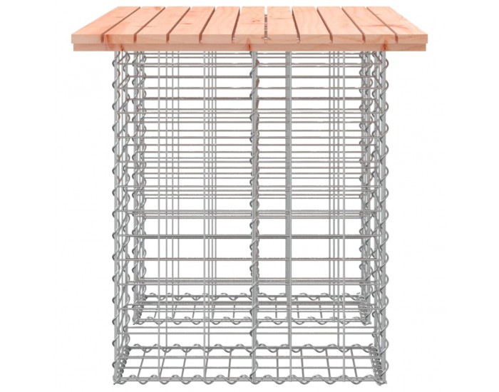 Sonata H Градинска пейка дизайн габион 100x70x72 см дугласко дърво масив