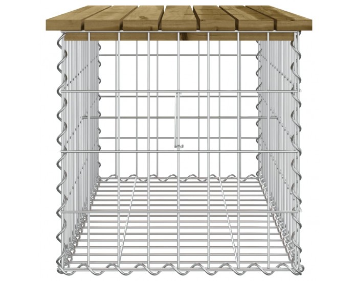 Sonata H Градинска пейка габионен дизайн 83x44x42 см импрегниран бор