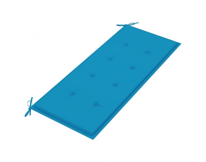 Sonata H Сгъваема градинска пейка с възглавница, 118 см, бамбук