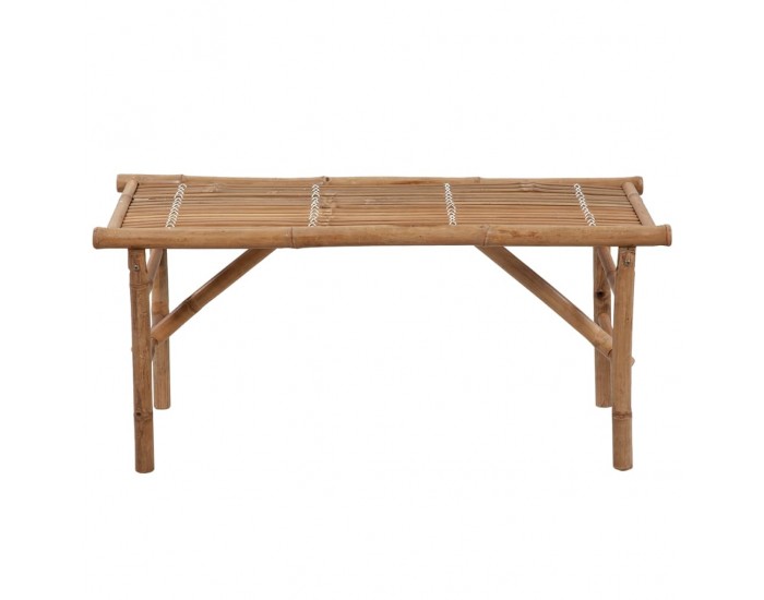 Sonata H Сгъваема градинска пейка с възглавница, 118 см, бамбук