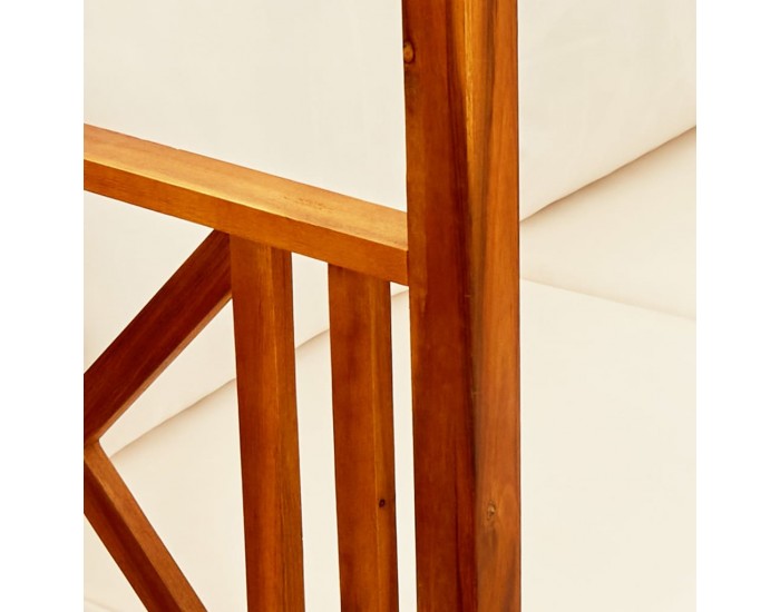 Sonata H Градинска пейка с маса и табуретки за крака, акация масив