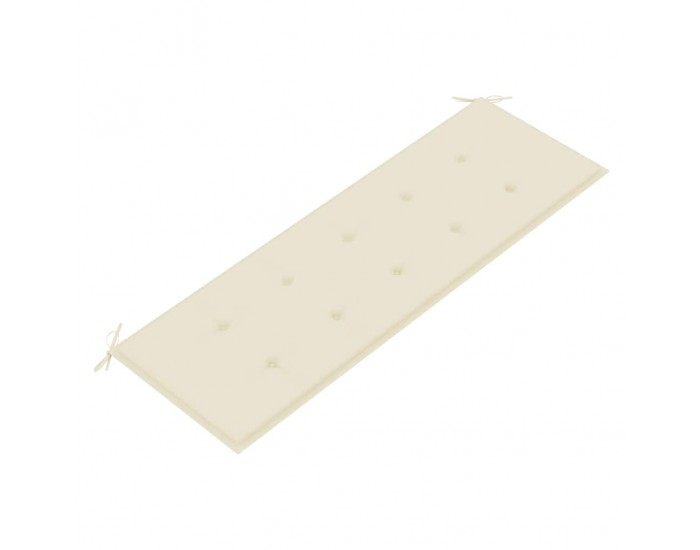 Sonata H Пейка Батавия с кремава възглавница, 150 см, тик масив