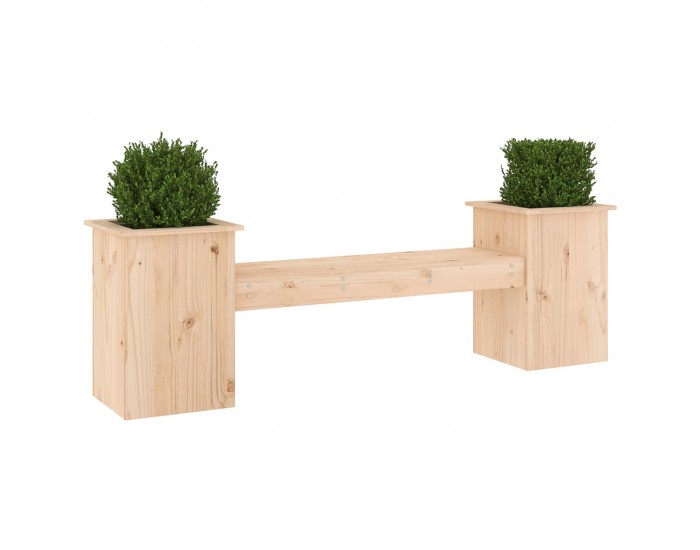 Sonata H Пейка със саксии, 184,5x39,5x56,5 см, борово дърво масив