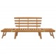 Sonata H Градинска пейка 2-в-1, 190 см, акация масив