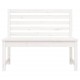 Sonata H Градинска пейка, бяла, 109 см, борово дърво масив