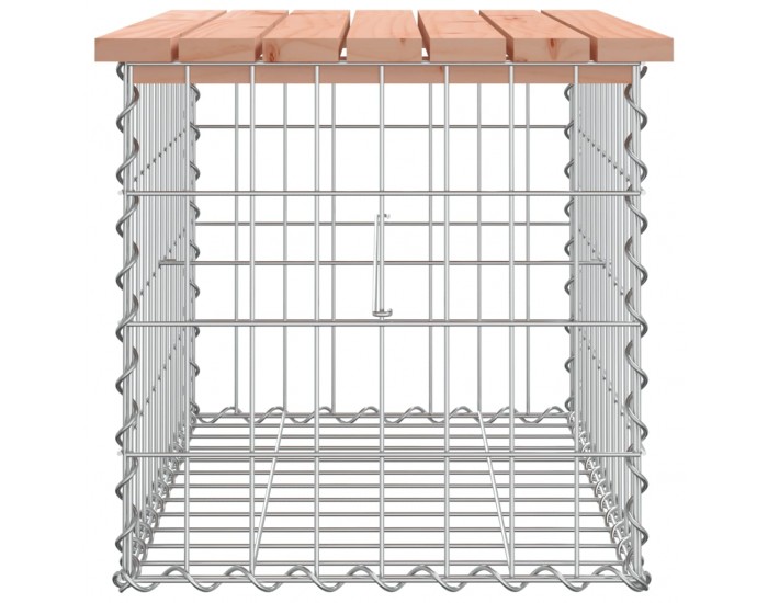 Sonata H Градинска пейка дизайн габион 63x44x42 см дугласко дърво масив