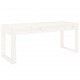 Sonata H Градинска пейка, бяла, 110x38x45 см, борово дърво масив