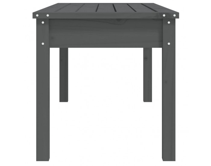 Sonata H Градинска пейка сива 109x44x45 см борово дърво масив