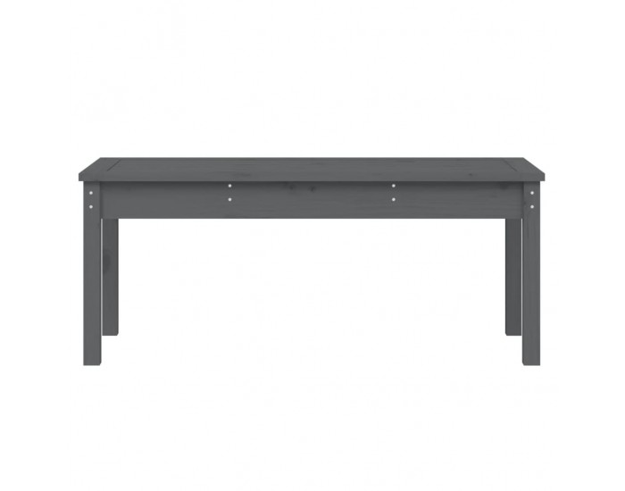 Sonata H Градинска пейка сива 109x44x45 см борово дърво масив