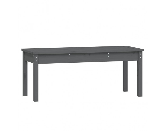 Sonata H Градинска пейка сива 109x44x45 см борово дърво масив