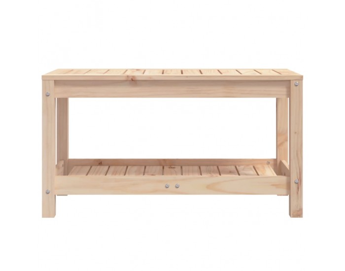 Sonata H Градинска пейка, 82,5x35x45 см, борово дърво масив