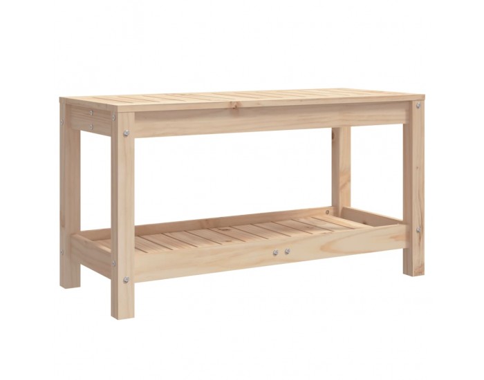 Sonata H Градинска пейка, 82,5x35x45 см, борово дърво масив