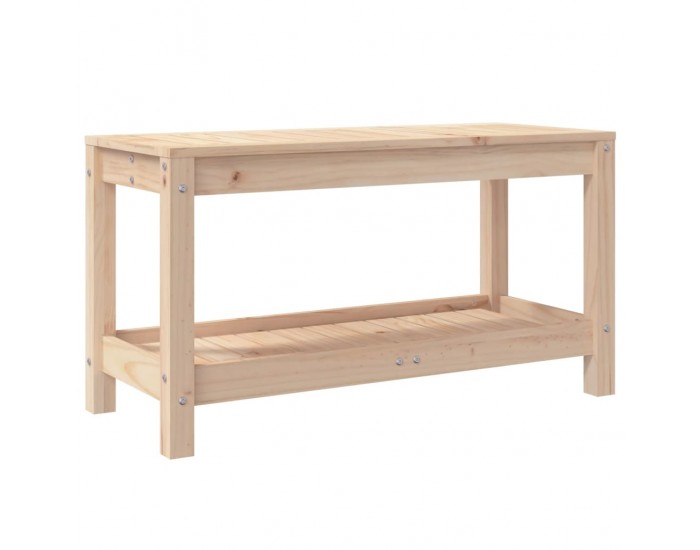 Sonata H Градинска пейка, 82,5x35x45 см, борово дърво масив