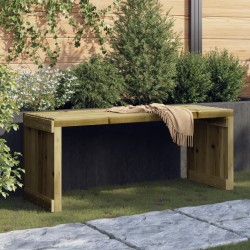 Sonata H Градинска пейка разтегателна 212,5x40,5x45 см импрегниран бор - Градински Дивани и Пейки