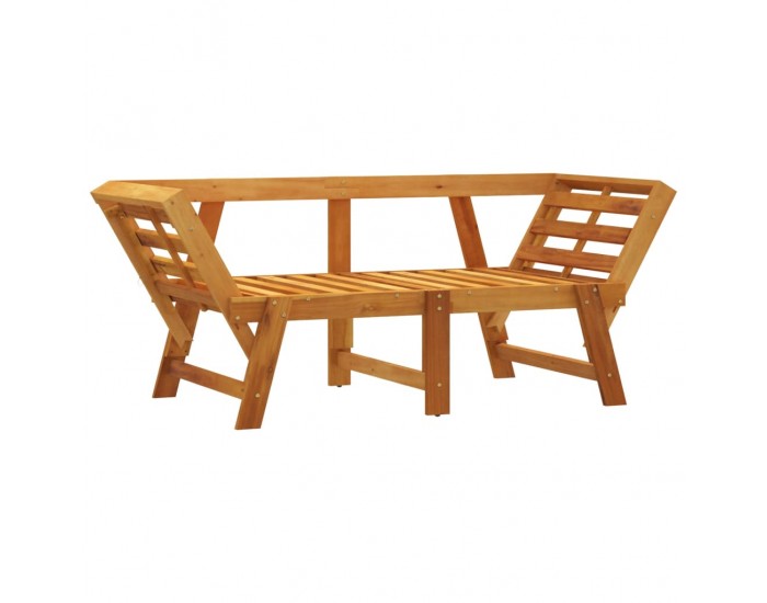 Sonata H Градинска пейка с възглавници 2-в-1, акация масив