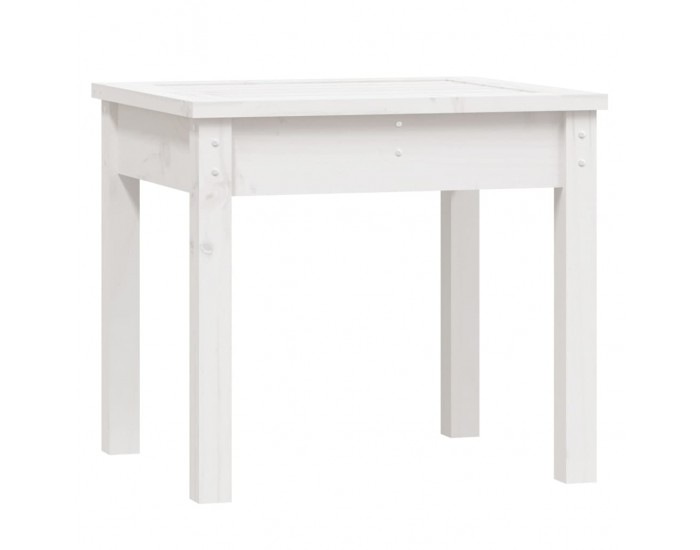 Sonata H Градинска пейка, бяла, 50x44x45 см, борово дърво масив