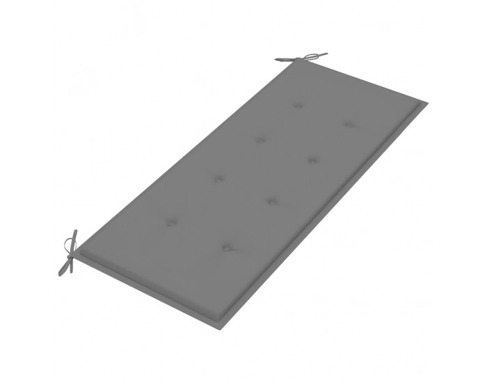 Sonata H Сгъваема градинска пейка с възглавница, 118 см, бамбук