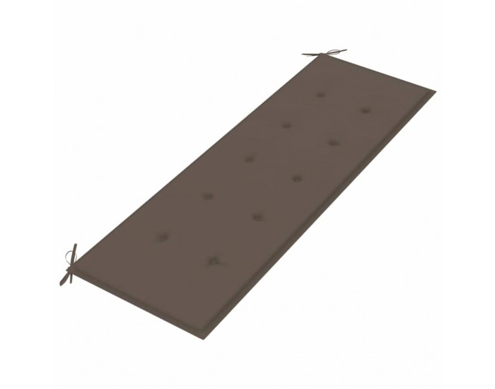 Sonata H Пейка Батавия с таупе възглавница, 150 см, тик масив