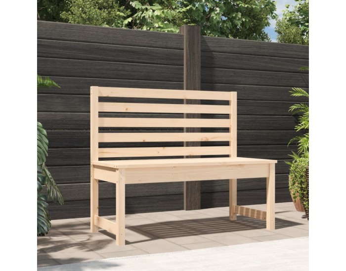 Sonata H Градинска пейка 109 см масивна борова дървесина