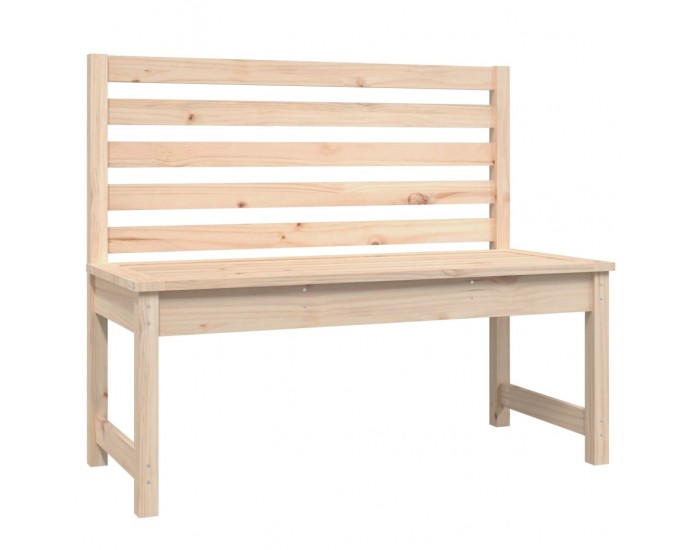 Sonata H Градинска пейка 109 см масивна борова дървесина