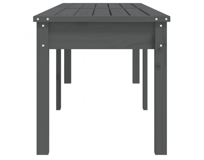 Sonata H 2-местна градинска пейка, сива, 159,5x44x45 см, бор масив