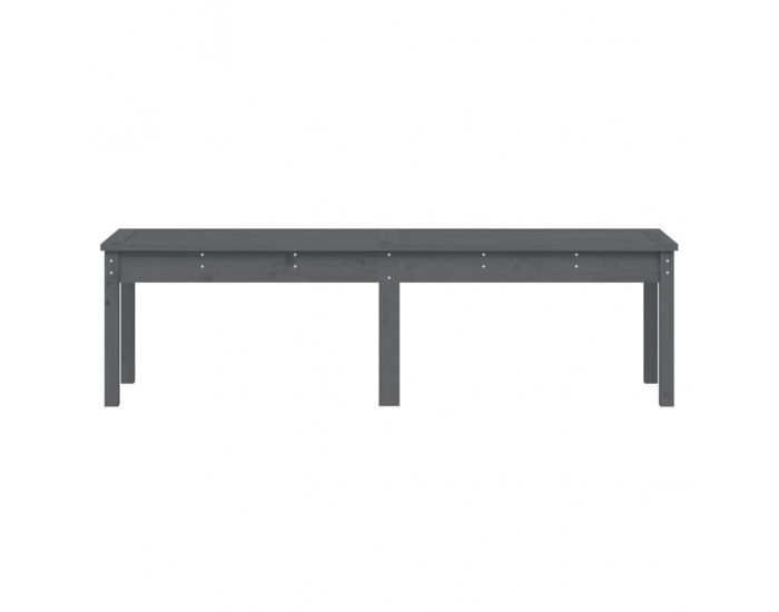 Sonata H 2-местна градинска пейка, сива, 159,5x44x45 см, бор масив