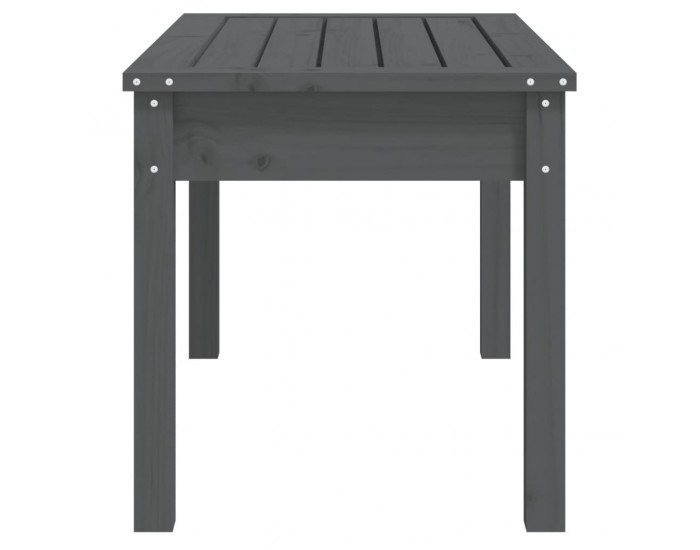 Sonata H Градинска пейка сива 80x44x45 см борово дърво масив