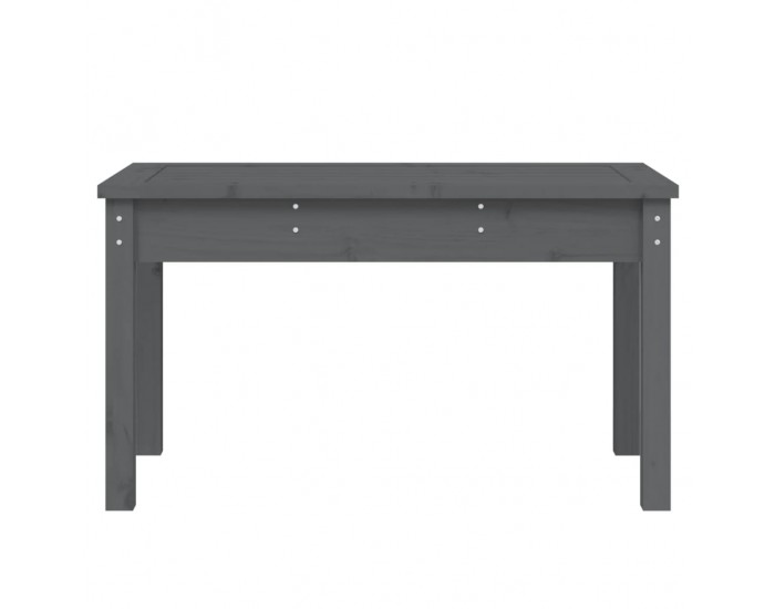 Sonata H Градинска пейка сива 80x44x45 см борово дърво масив