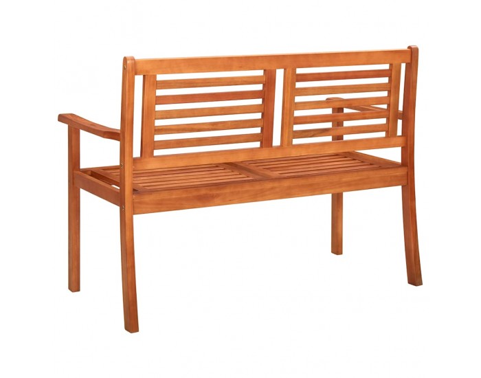 Sonata H 2-местна градинска пейка с възглавница, 120 cм, евкалипт масив