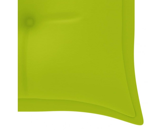 Sonata H Стифираща градинска пейка с възглавница, 159 см, тик масив