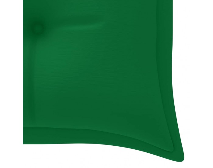 Sonata H Стифираща градинска пейка с възглавница, 159 см, тик масив