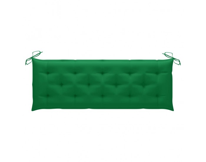 Sonata H Стифираща градинска пейка с възглавница, 159 см, тик масив