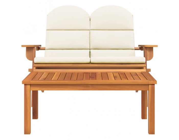 Sonata H Градински лаундж комплект Адирондак, 2 части, акация масив